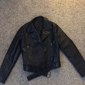 Belted Leather Jacket. Only worn a few times!